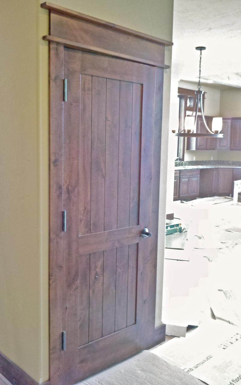 Knotty alder plank style panels
