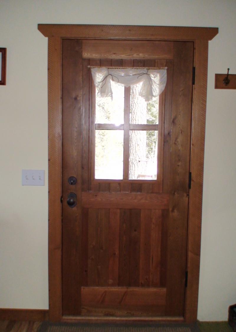 Fir plank style door 
