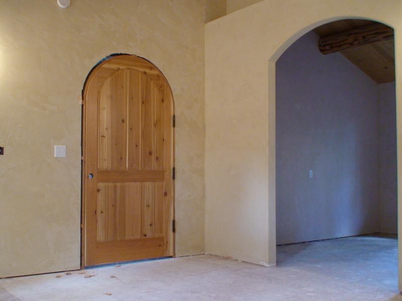 Cedar true arch, raised panels